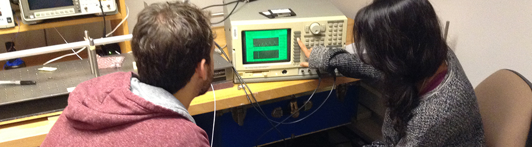 Two students working on a project together.